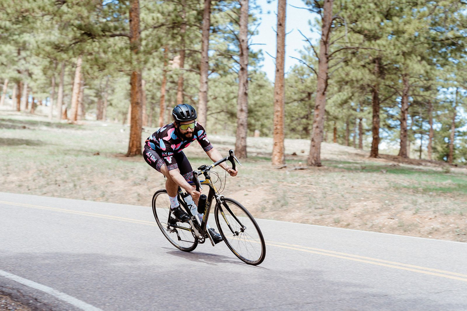 Michael Kussin descending Lookout Mountain in Golden, Colorado