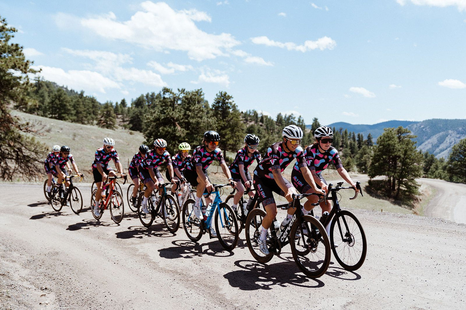 Holy Cow Racing climbing Grapevine Rd in Morrison, Colorado