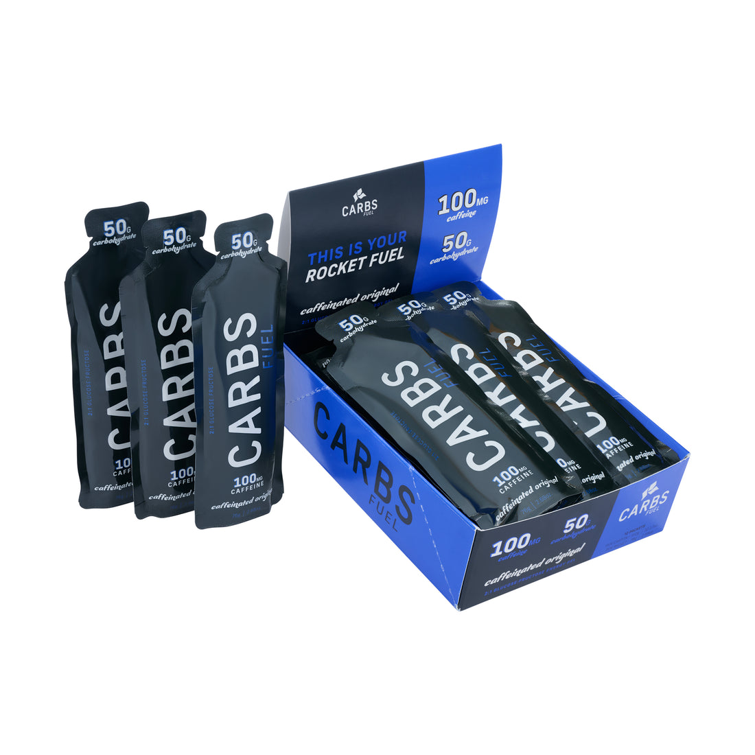 Carbs Fuel Caffeinated Original 50g Energy Gel